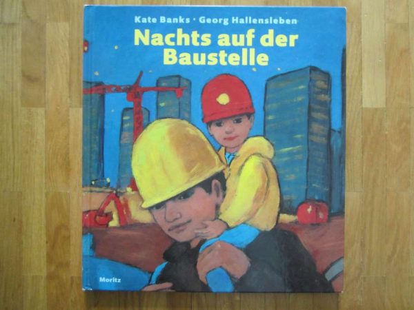 Livre en allemand "Nachts auf der Baustelle" (en bon état)