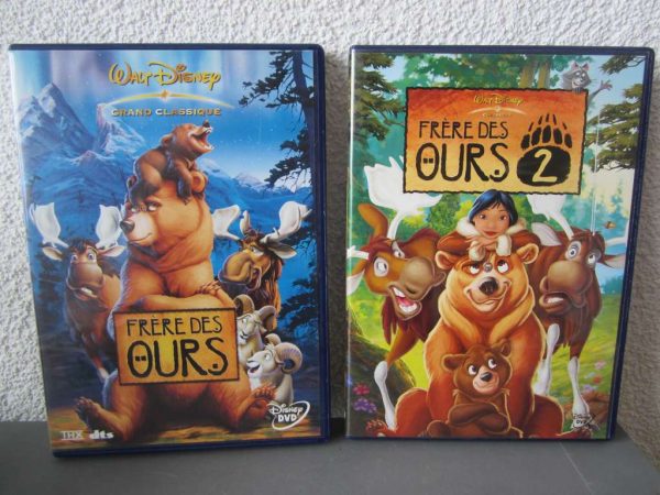 Lot 2 DVD "Frère des Ours" Walt Disney grand classique