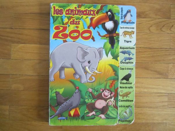 Petit livre cartonné : les animaux du zoo (d'occasion)