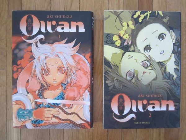 Lot de 2 mangas "Owan" Aki Shimizu, tomes 1 et 2