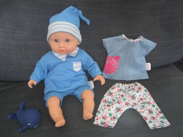 Lot poupon Maël de Corolle 30 cm avec 1 tenue (neufs)