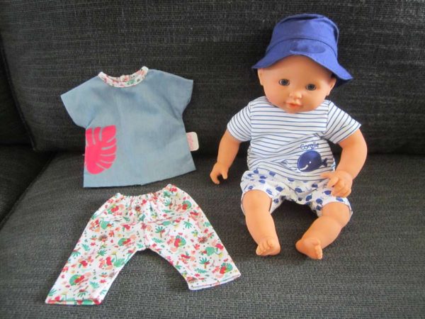 Lot poupon Marin de Corolle 30 cm avec 1 tenue (neufs)