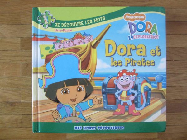 Dora et les Pirates - Je découvre les mots, livre-Puzzle