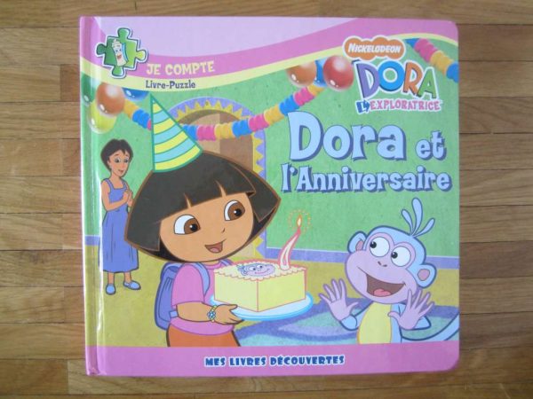 Dora et l'Anniversaire : Je compte, livre-puzzle (sans pce)