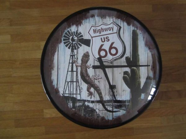 Horloge murale Route 66 (diamètre 31 cm)