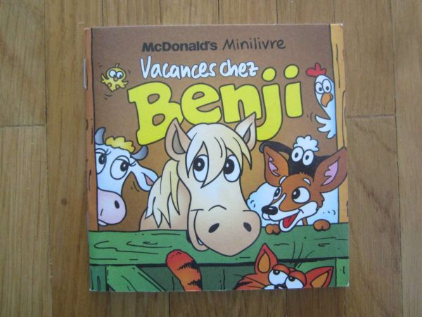 Minilivre McDonald's "Vacances chez Benji" en parfait état