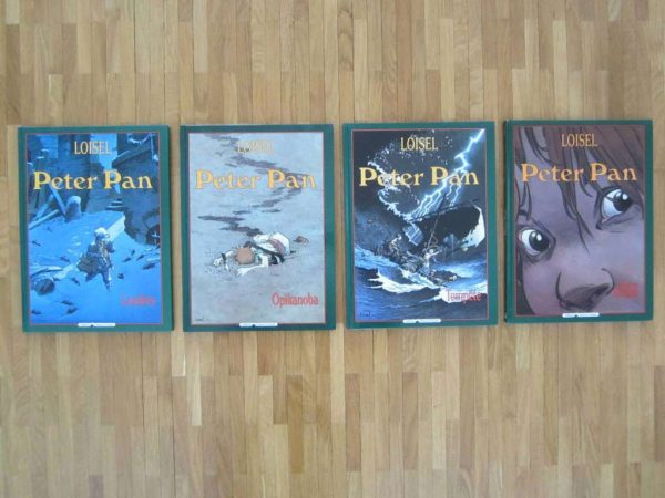 Lot de 4 BD grand format Peter Pan LOISEL (en bon état)