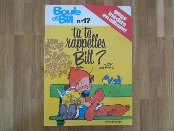 BD Boule et Bill : Tu te rappelles Bill ? Edition 1980