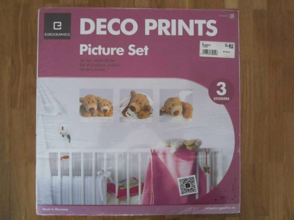 Lot de 3 stickers muraux DECO PRINTS 30 x 30 cm (neuf)