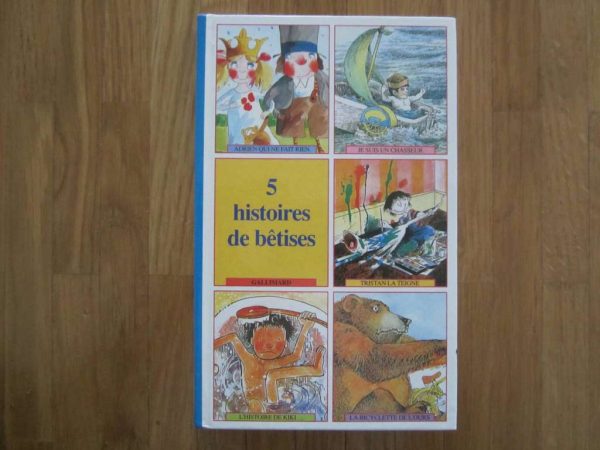 Livre 5 histoires de bêtises, Gallimard (en bon état)