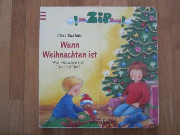 Livre cartonné (ein Zip Buch) Wenn Weihnachten ist