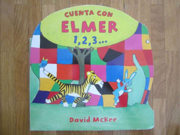 Livre cartonné en espagnol : Cuenta con ELMER 1,2,3...
