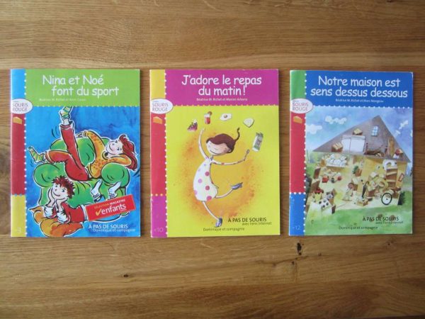 Lot de 3 livrets niveau souris rouge (en bon état)