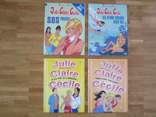 BD Julie, Claire, Cécile... Premières éditions : CHF 15/pce