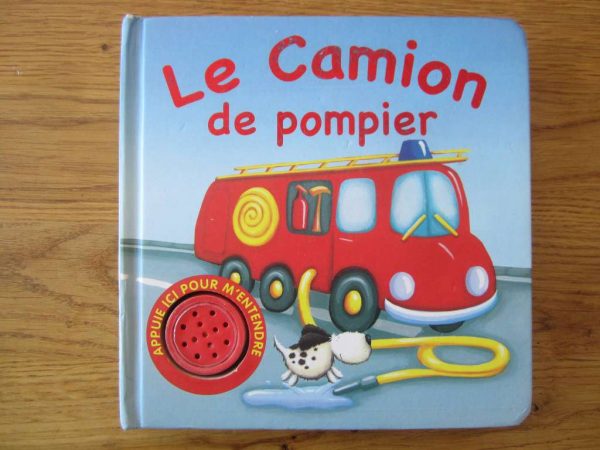 Livre cartonné "Le camion de pompier" (sans bouton sonore)