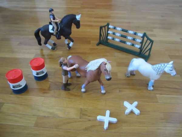 Lot Schleich : kit équitation selon photo (en bon état)