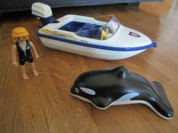 Vintage Playmobil geobra speed boat + orque : selon photo