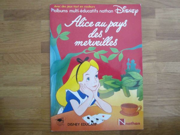 album multi-éducatif nathan Alice au pays des merveilles