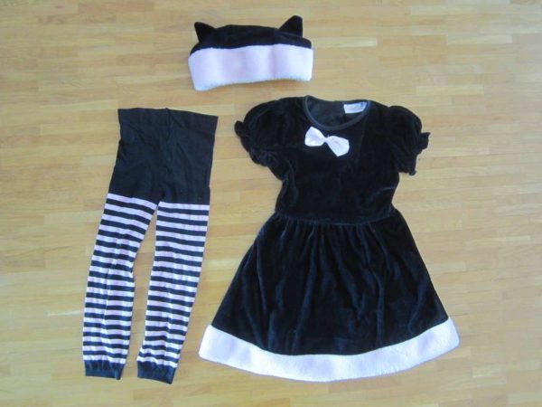 Déguisement enfant Tenue robe noire & rose pâle