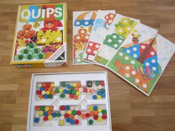 Jeu vintage QUIPS (1972) Ravensburger Spiele (complet)