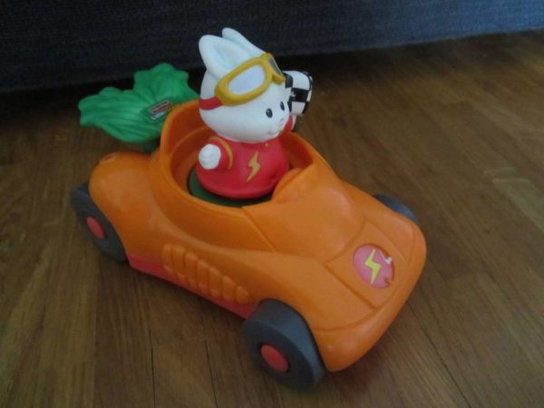 Little People, voiture de course carotte & lapin