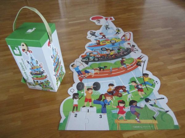 Puzzle de sol Géant sports JANOD (39 pces en carton épais)