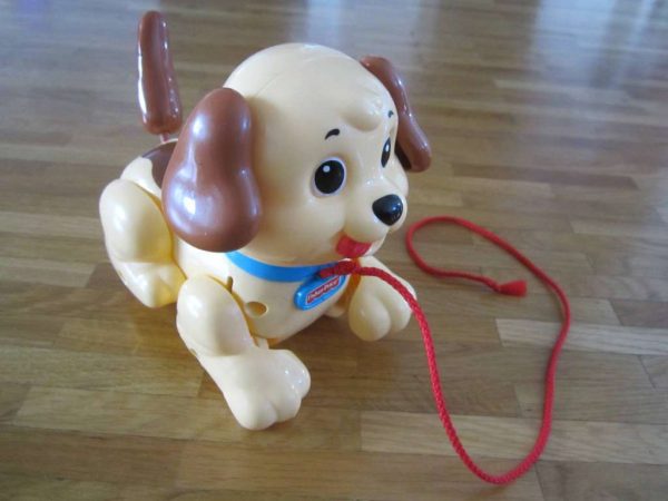 Chien à tirer beige Fisher-Price (d'occasion)