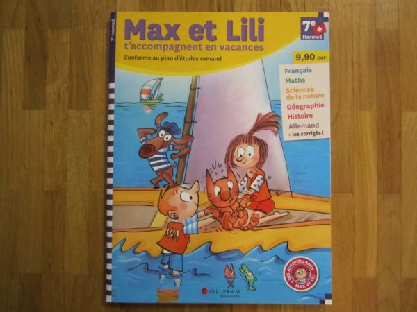 Cahier "Max et Lili t'accompagnent en vacances" (NEUF)