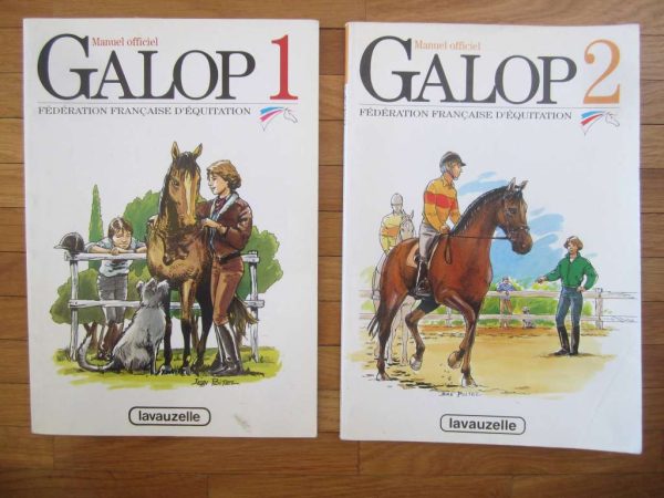 Lot de 2 manuels officiels : Galop 1 et 2 (d'occasion)