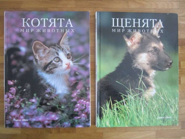 Lot de 2 livres en Russe : chatons & chiots (d'occasion)