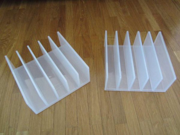 Lot de 2 supports "Palaset" en acrylique pour ranger cartes