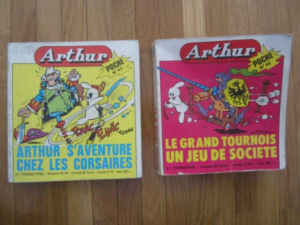 Lot de 2 BD poche Arthur, anciennes éditions 1975