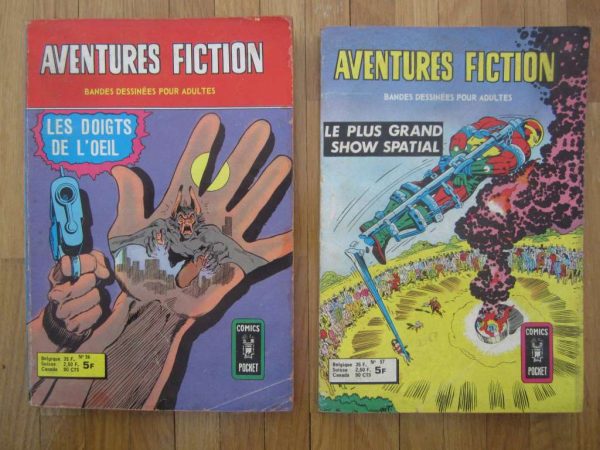 Lot de 2 BD Aventures fiction, anciennes éditions 1977-78