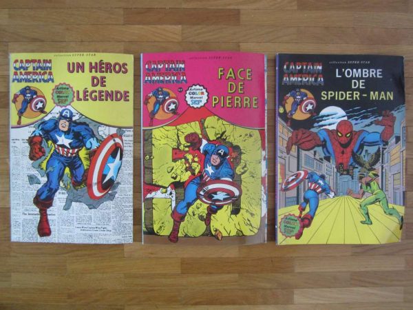 Lot de 3 comics CAPTAIN AMERICA, anciennes éditions 1979