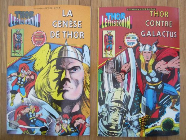 Lot de 2 comics Thor le fils d'Odin, anciennes éditions 1979