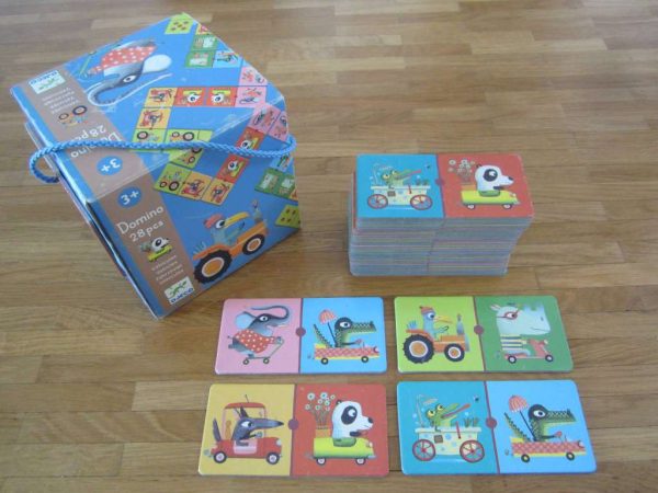 Domino 28 pcs DJECO Véhicules 3+