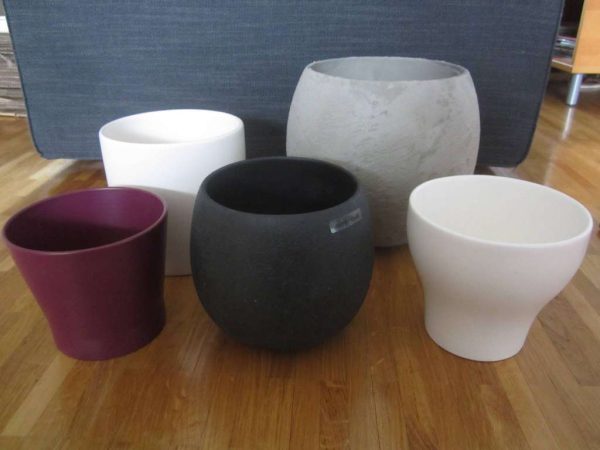 Lot de 5 beaux cache-pots : selon photos