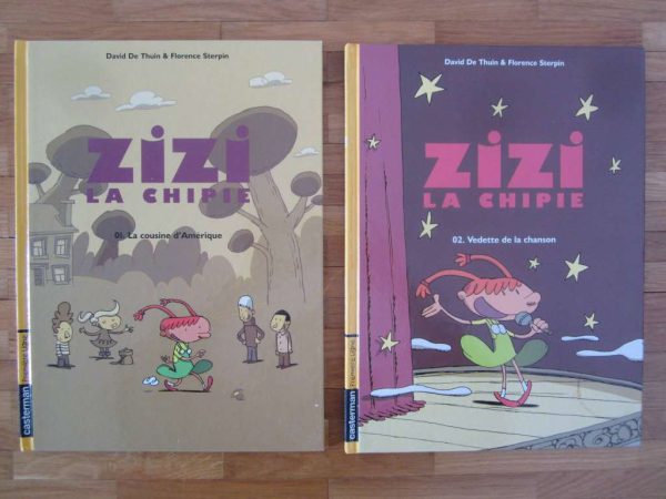 Lot de 2 BD Zizi La Chipie Nos 1 et 2 (en bon état)