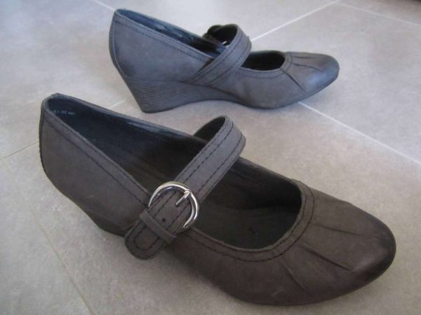 Chaussures femme brunes, pointure 39 (d'occasion)