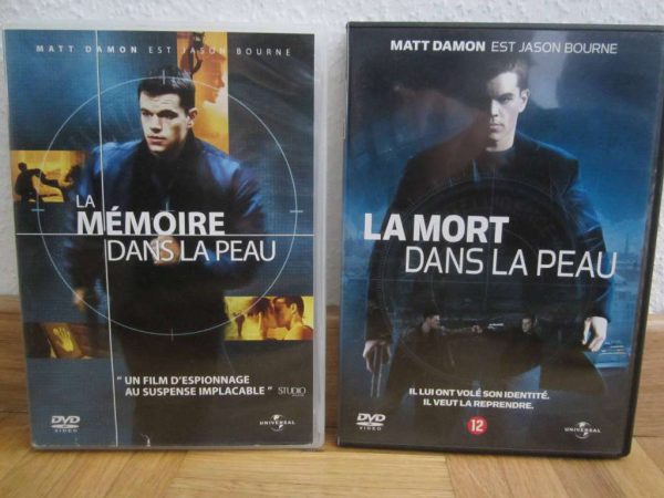 Lot 2 DVD La mémoire & La mort dans la peau - Matt Damon
