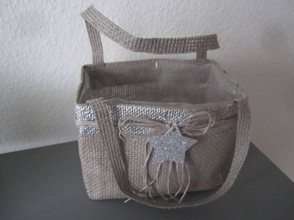 Sac souple déco pour arrangement floral : selon photos