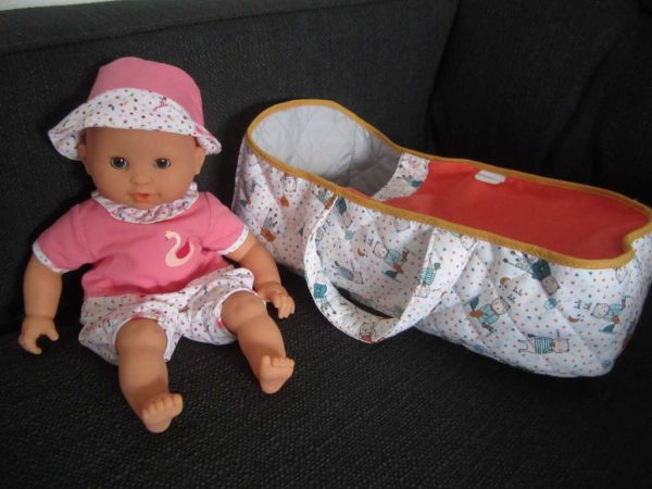 Poupon Bébé Bain Calypso de Corolle 30 cm + couffin (neufs)