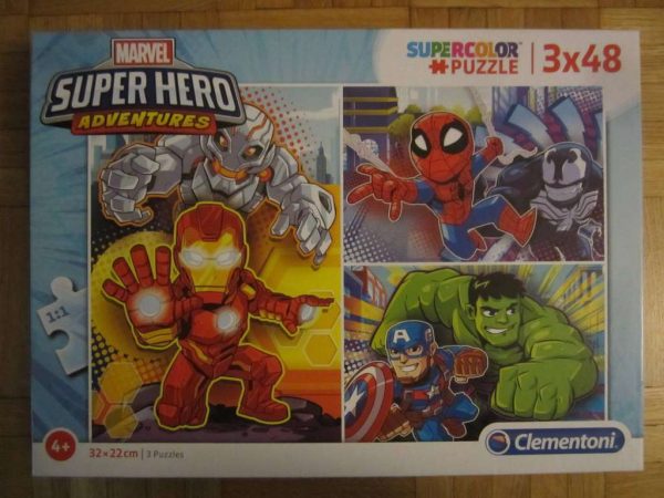 Puzzle Clementoni Marvel Supercolor (3 x 48 pces)