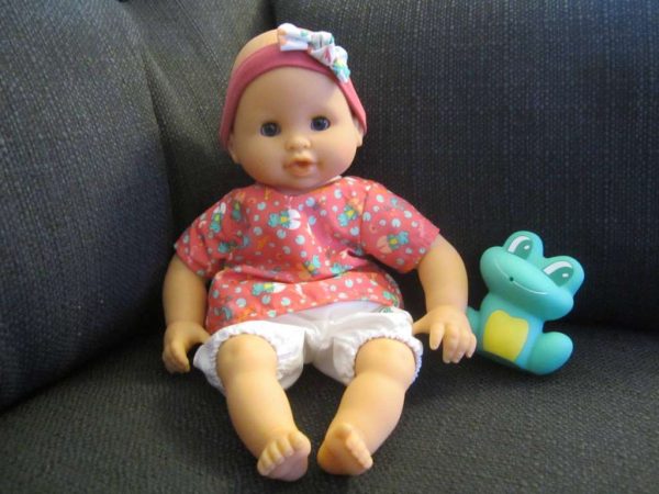 Poupon Bébé bain Océane de Corolle 30 cm + grenouille (neuf)