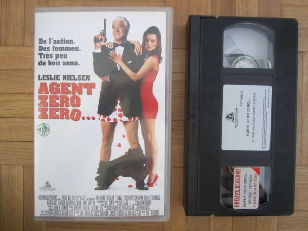 Cassette VHS Agent zéro zéro... Leslie Nielsen