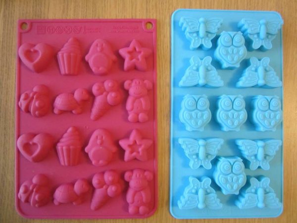 Lot de 2 moules à pâtisserie en silicone