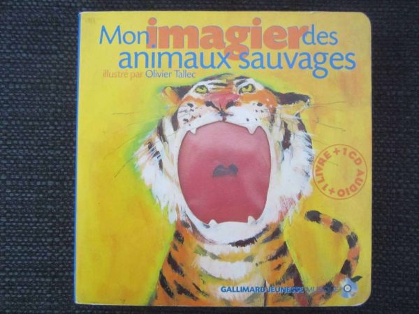 Livre cartonné : Mon imagier des animaux sauvages (sans CD)