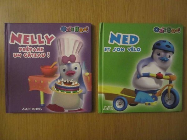 Lot de 2 livres Ozie Boo ! (pages glacées) Albin Michel