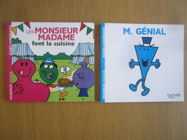 Lot de 2 livres Monsieur Madame, Roger Hargreaves