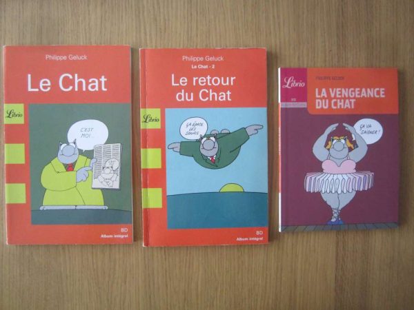 Lot de 3 BD Librio Le Chat - Philippe Geluck
